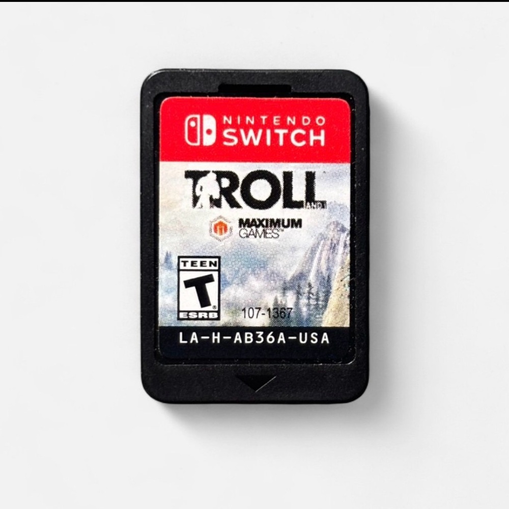 “Troll and I” Game cartridge for the Nintendo Switch.